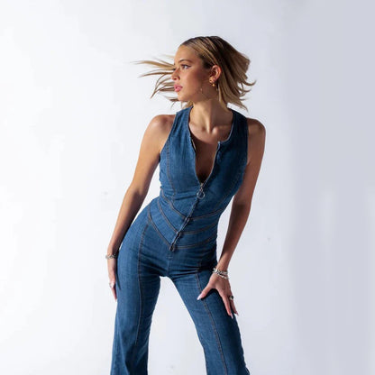 Roxanne Denim Jumpy suite